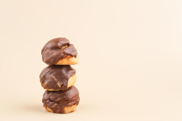 Choux pastry contains only butter water flour and eggs Choux pastries with chocolate glaze