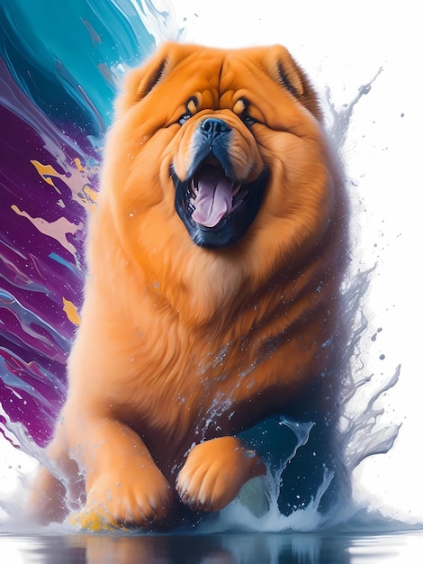 Foto un cane chow chow