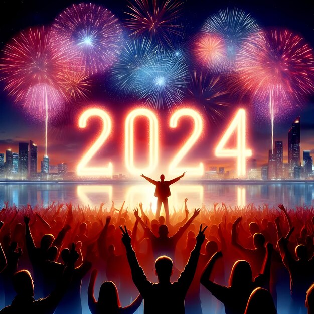 Photo chreering for 2024 new year