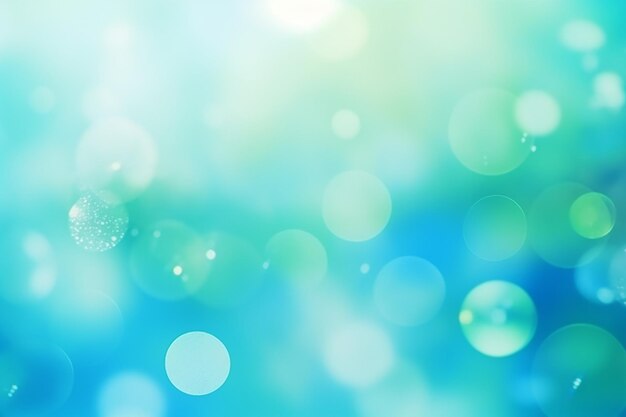 Chris' blauw-groene Bokeh-abstractie