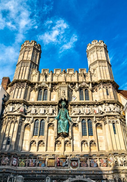 Christ Church Gate in the old town of Canterbury, England