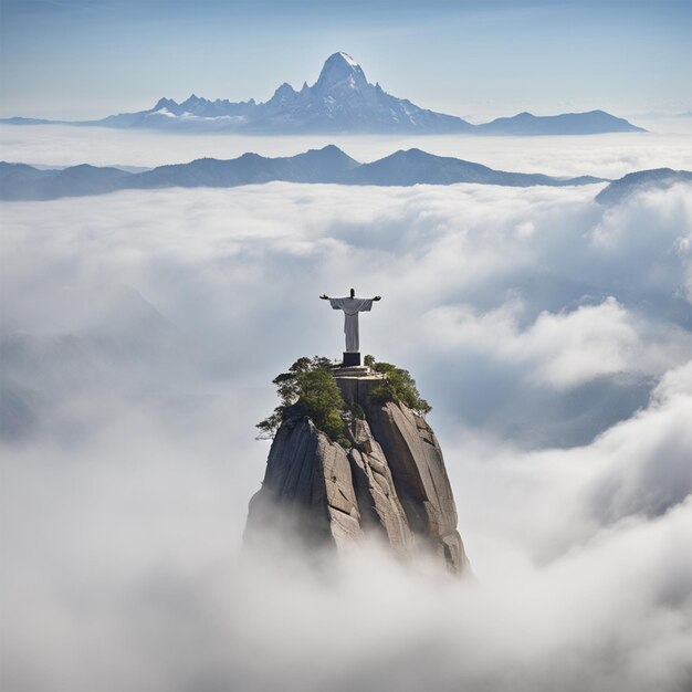 Christ the Redeemer Brazil Clouds Photography