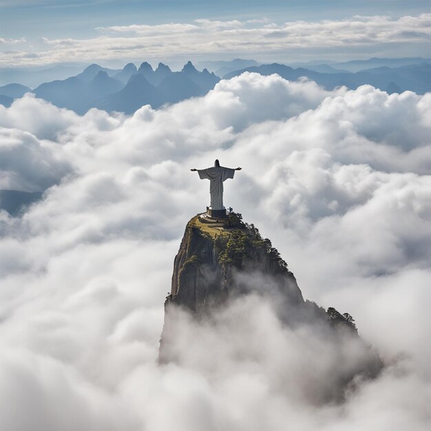 Christ the Redeemer Brazil Clouds Photography