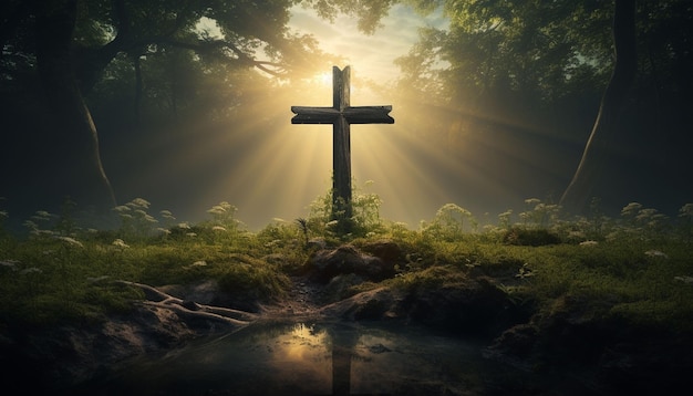 христианский крест в природе