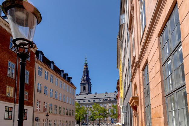 Christiansborg Palace in Copenhagen Danish Parliament Folketinget Copenhagen Denmark