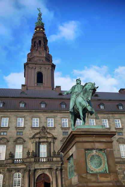 Christiansborg palace in copenhagen denmark