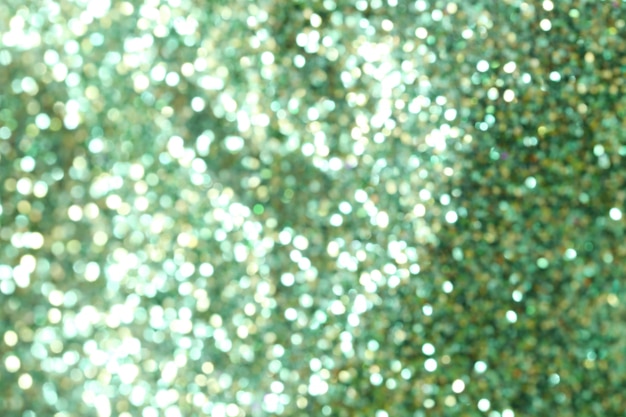 Christmas abstract green bokeh background.