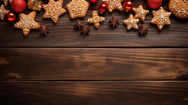 Christmas backdrop with coffee and coffee cup on a table and christmas tree and Chimney in backgroun