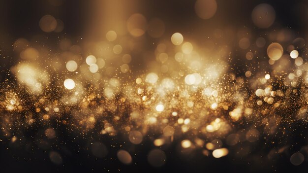 christmas background abstract golden bokeh