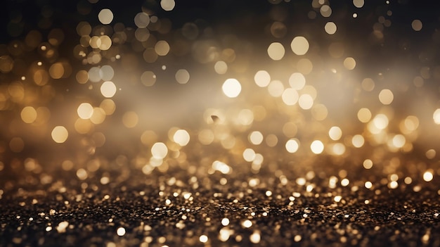 christmas background abstract golden bokeh