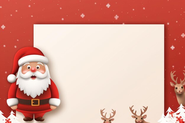 Photo christmas background blank paper