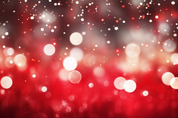 Christmas background of bokeh lights and stars