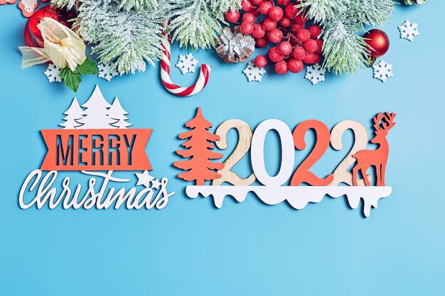 Christmas background, celebration, New Year's eve party concept.  New Year's background with New Year decorations.