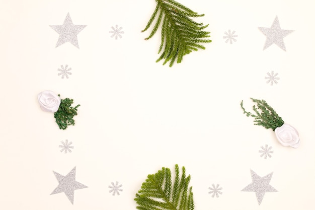 Christmas background decoration with christmas tree