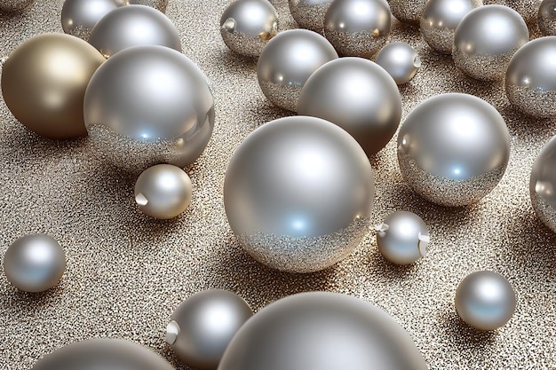 Christmas background glass balls in bulk