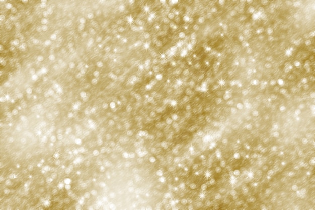 Photo christmas background. golden holiday abstract glitter defocused background with blinking s