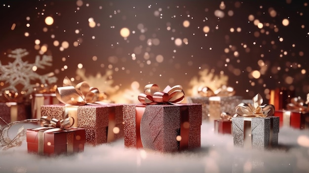 Christmas background Illustration AI GenerativexA