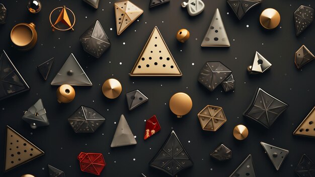 Фото Рождественский фон в абстрактном стиле с бумажными звездами и украшениями. сложный красочный генеративный искусственный интеллект.