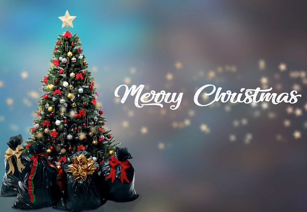 Christmas background letters design