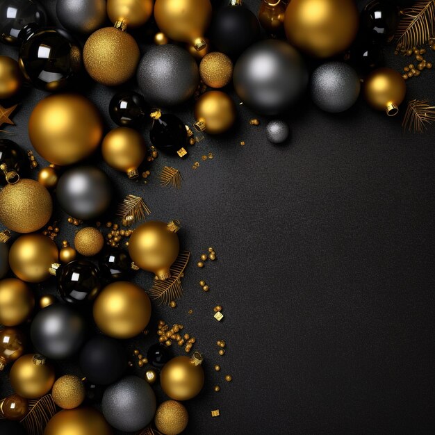 A christmas background made of gold