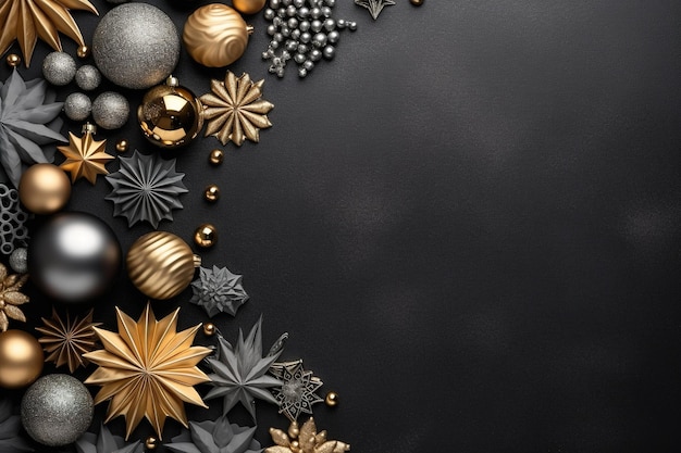 A christmas background made of gold