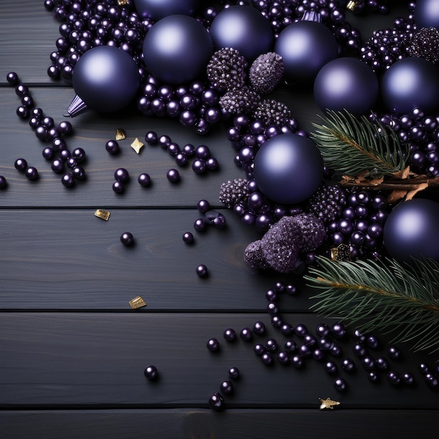 A christmas background made of violet with black as the primary color