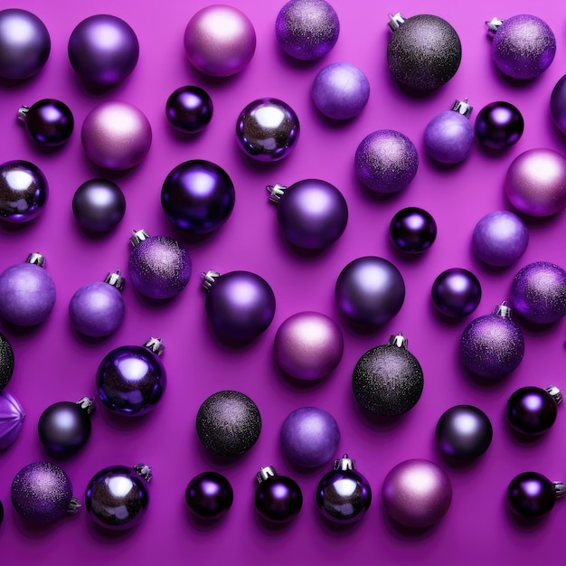 A christmas background made of violet with black as the primary color