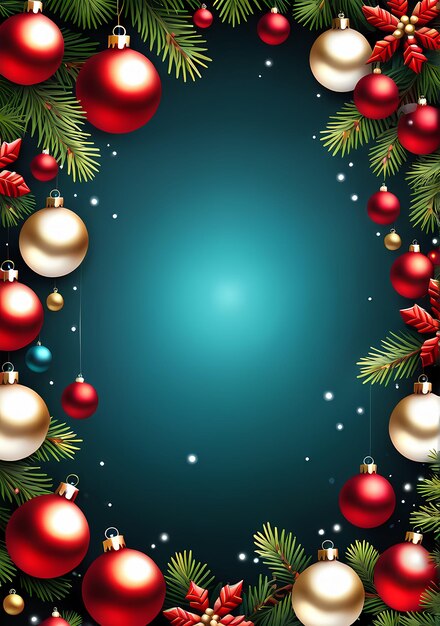 Foto sfondo di natale felice banner di natale carta da parati blu scuro