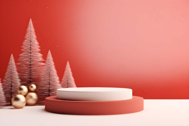 Christmas background for product display