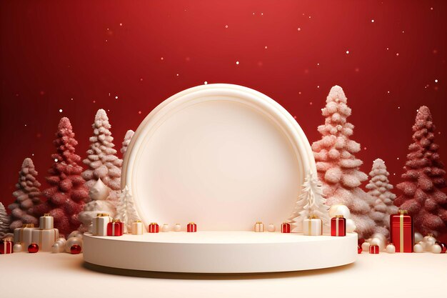 Christmas background for product display