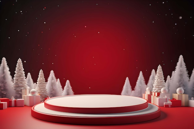 Christmas background for product display