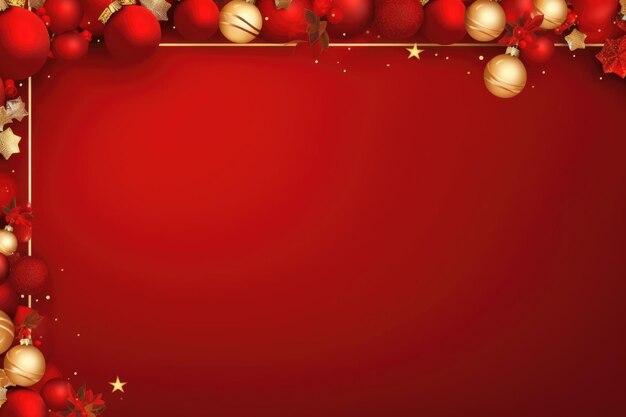 Christmas background in red color