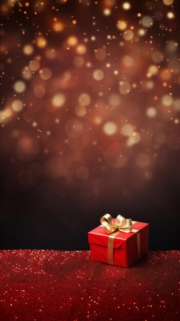 Photo christmas background red with copy space xmas celebration background