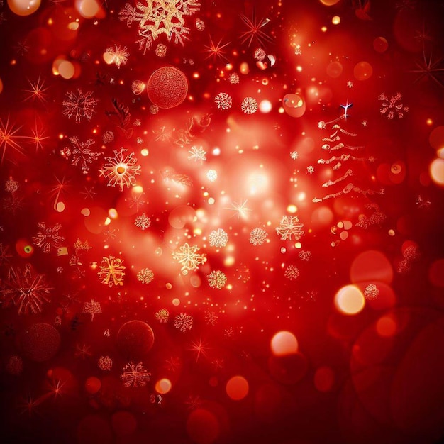 Christmas background red