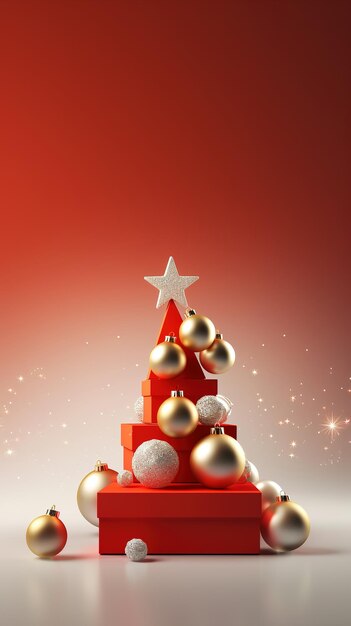Christmas background for smartphone frame banner new year