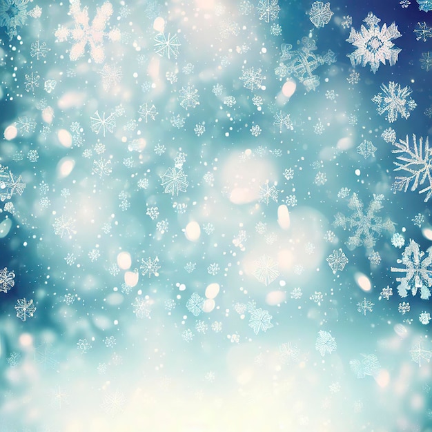 Christmas background of snowflakes