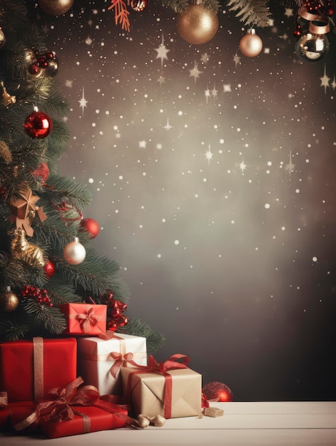 Christmas background with blank space for text