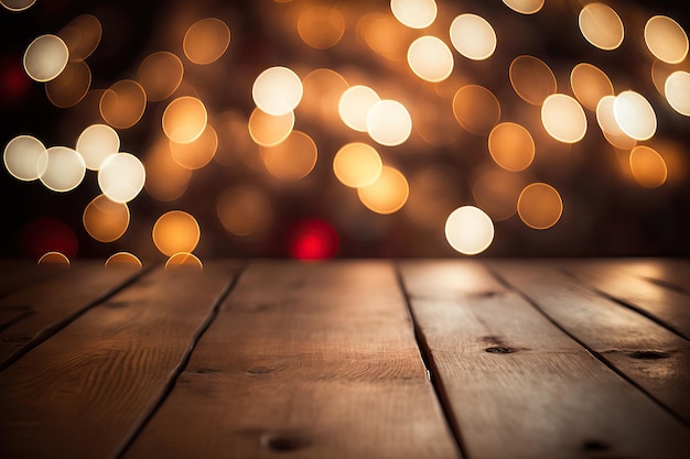 Christmas background with bokeh and light dots