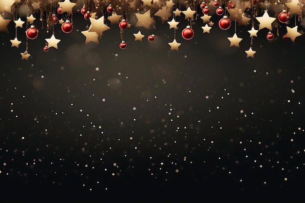 Photo christmas background with border decoration