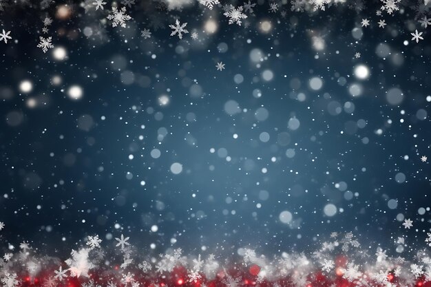 Photo christmas background with border decoration