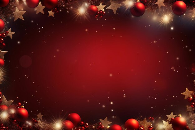 Christmas background with border decoration