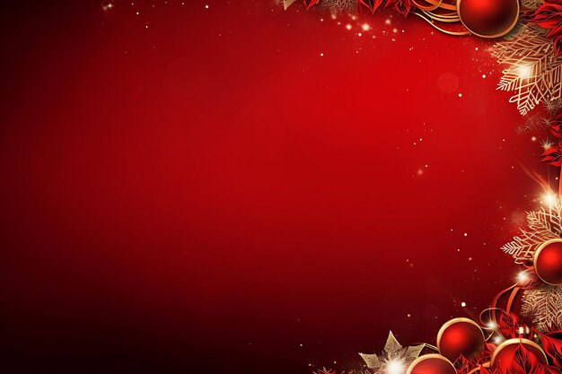 Christmas Background with Border Decoration