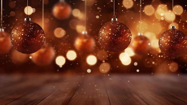 Christmas background with christmas balls background