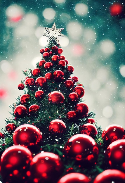 クリスマスの背景, クリスマスツリー, ∥で∥, 焦点が合っていない,decorated, クリスマスツリー, ∥で∥, 贈り物, 中に, 明るい, 反響室, 北欧, 内部, 場所, ∥ために∥, テキスト
