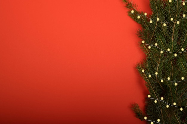 Christmas background with Christmas tree