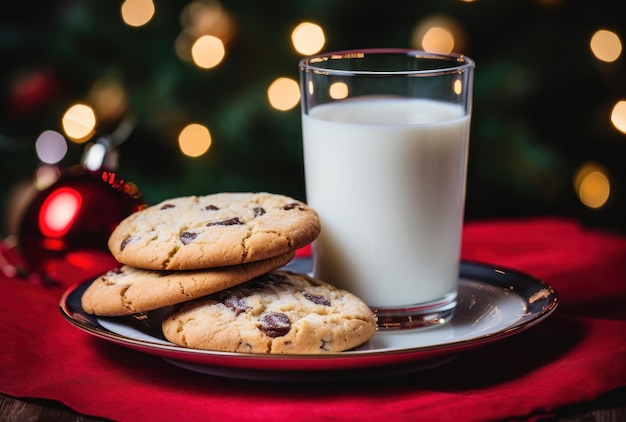 Christmas background with cookies