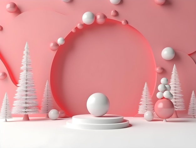 Christmas background with copy space for text 3d rendering realistic