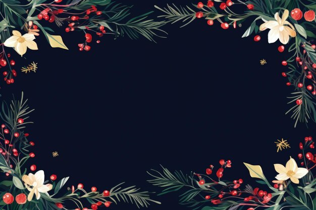 Photo christmas background with copy space