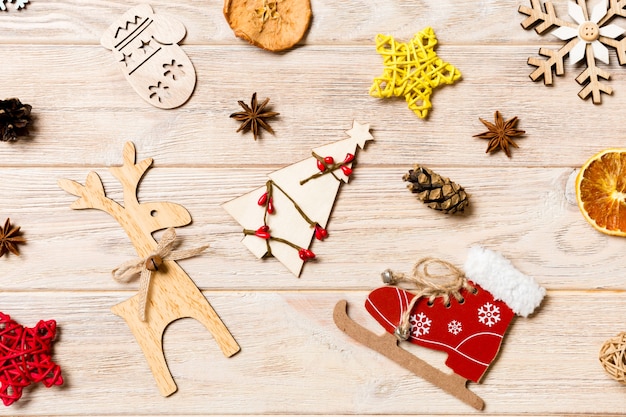 Christmas background with decorations