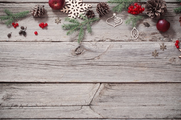 Christmas background with fir branch